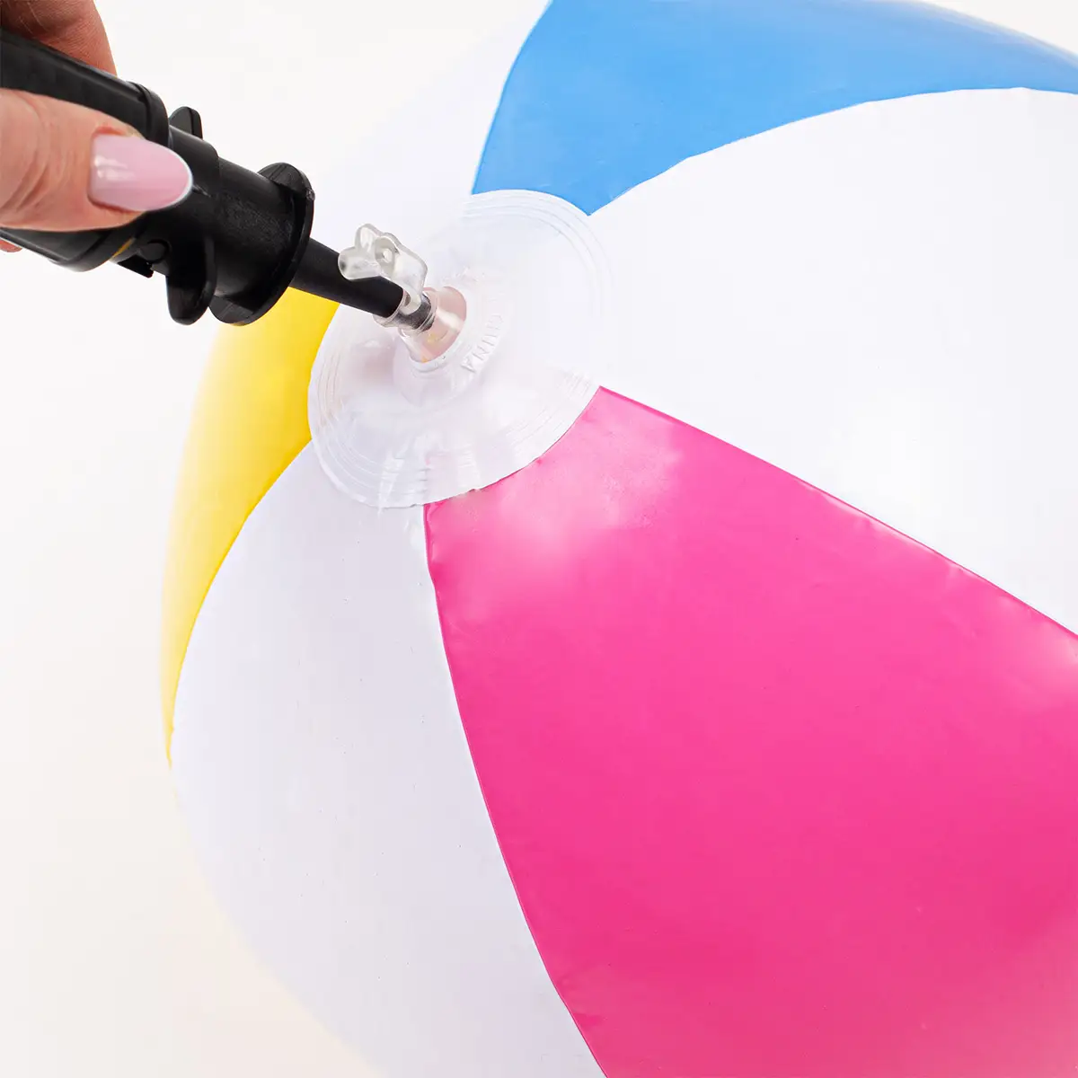 Piłka plażowa dmuchana na basen 40cm trójkolorowa — 8