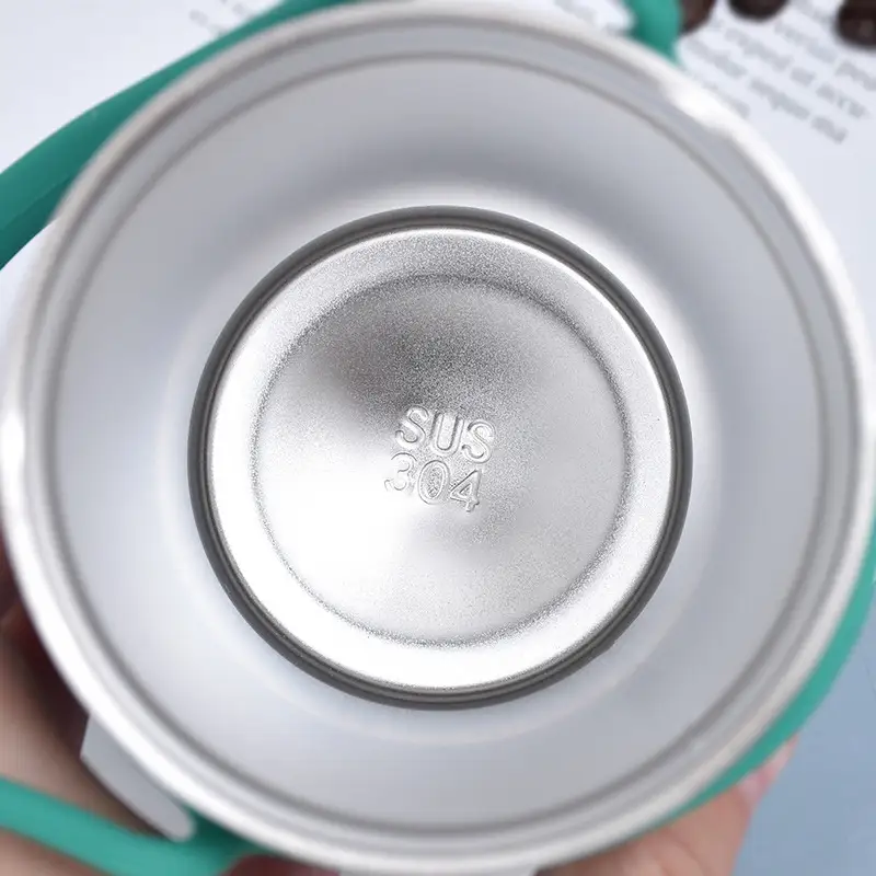 Kubek termiczny termos duży 550ml na herbatę kawę napój podróżny zielony — 8