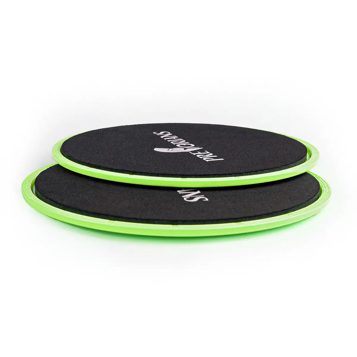 Podkładki limonkowe dyski poślizgowe do ćwiczeń sliding discs slide disk 2 sztuki