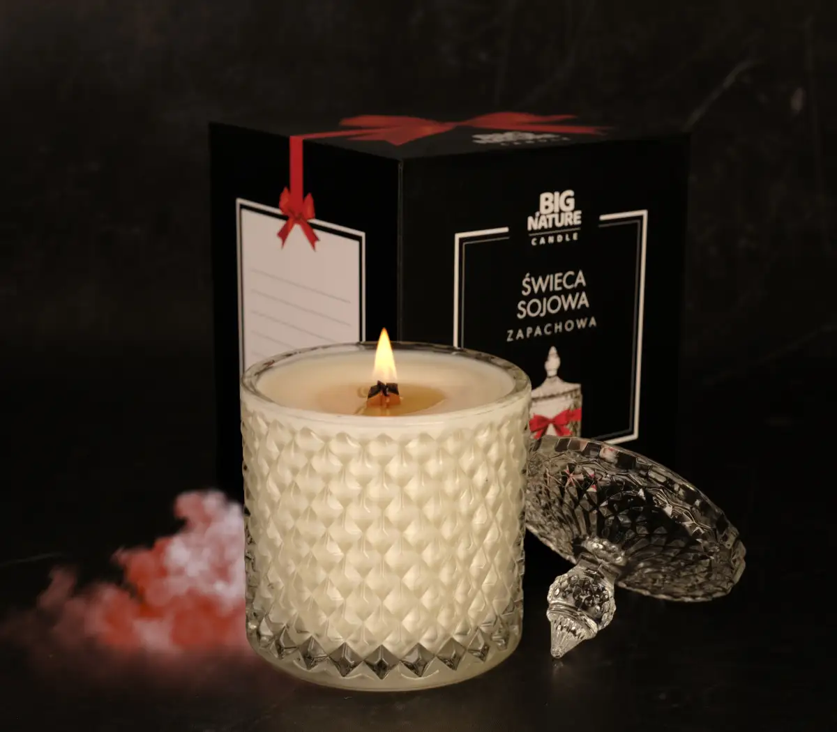 Świeca sojowa zap. insp. DIOR FAHRENHEIT 240g PREZENTOWA - BIG NATURE CANDLE — 2