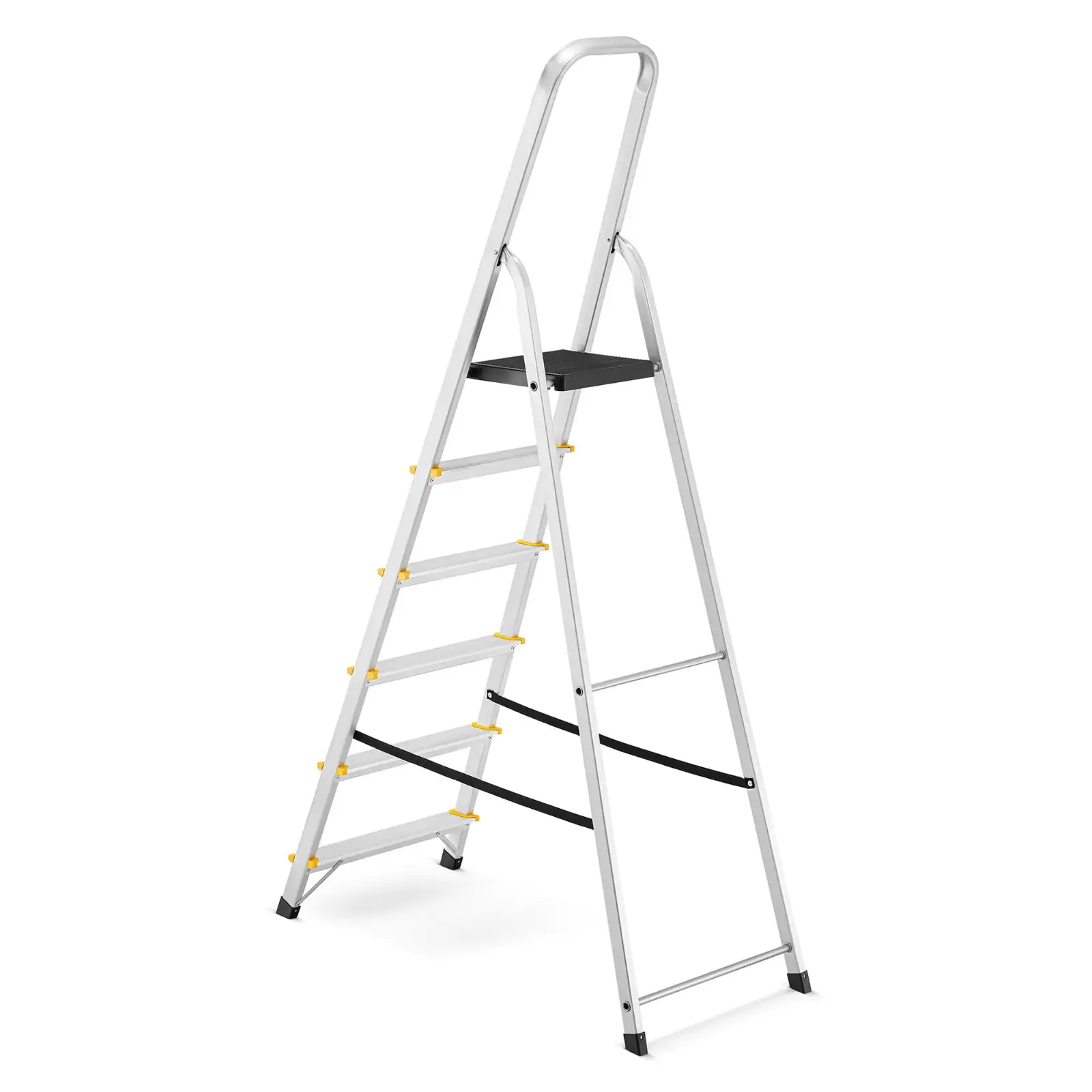 Drabina aluminiowa domowa jednostronna schodki do domu HIGHER 6 stopni 125 kg — 9