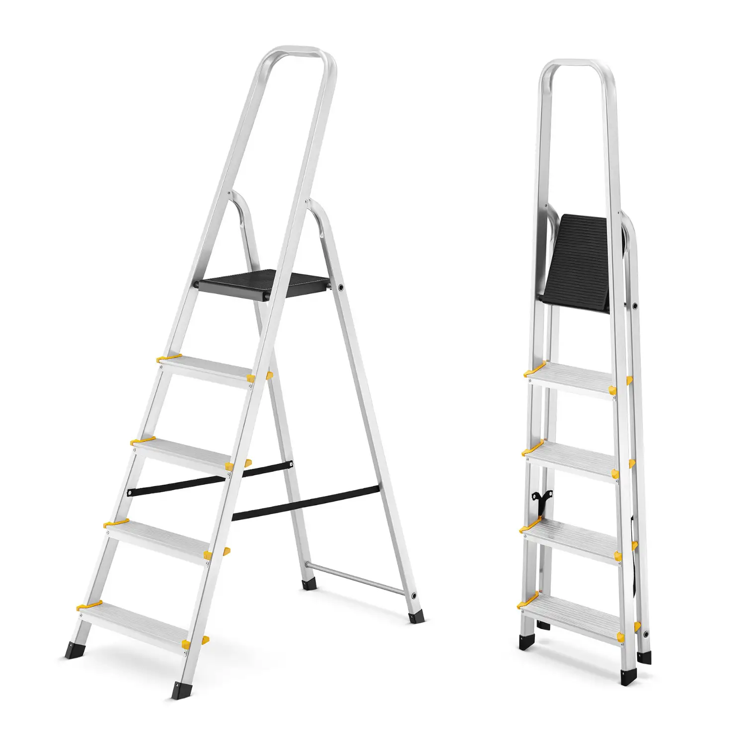 Drabina aluminiowa domowa jednostronna schodki do domu HIGHER 5 stopni 125 kg