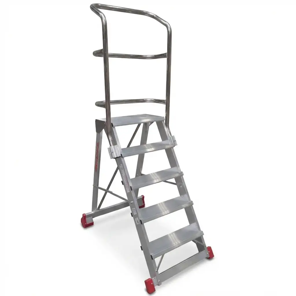 Drabina magazynowa FARAONE 5-stopniowa CM 5P - 3,23 m — 5