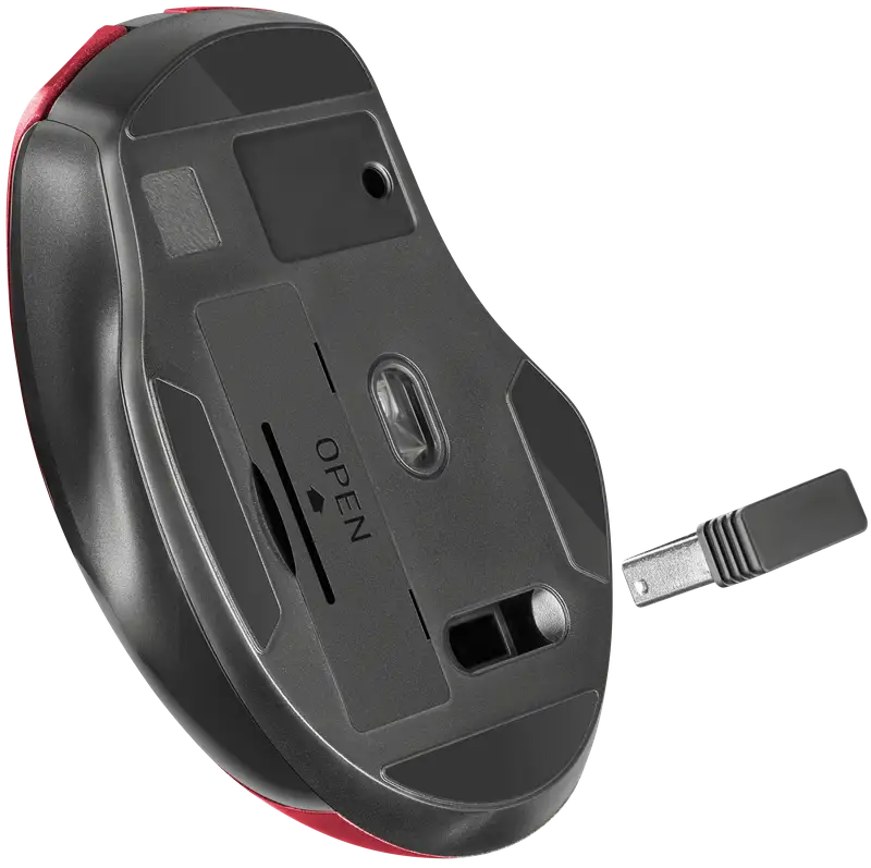 MYSZ DEFENDER PRIME MB-053 RF BEZPRZEWODOWA SILENT CZERWONA OPTICAL — 3