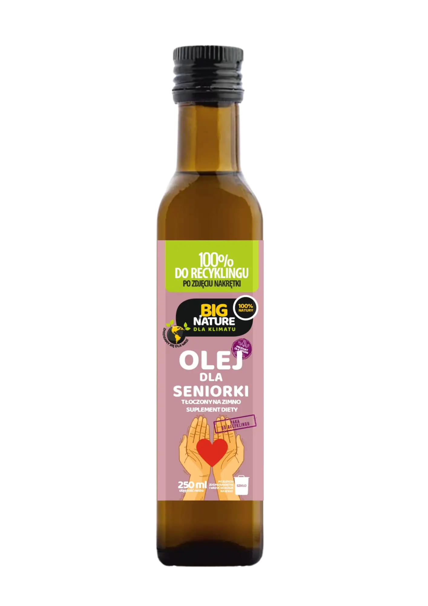 Olej DLA SENIORKI tłoczony na zimno 250ml - BIG NATURE