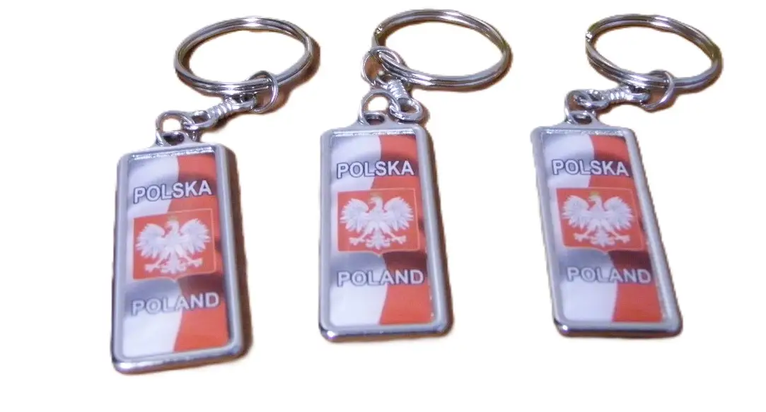 brelok metalowy POLSKA  10szt    5459