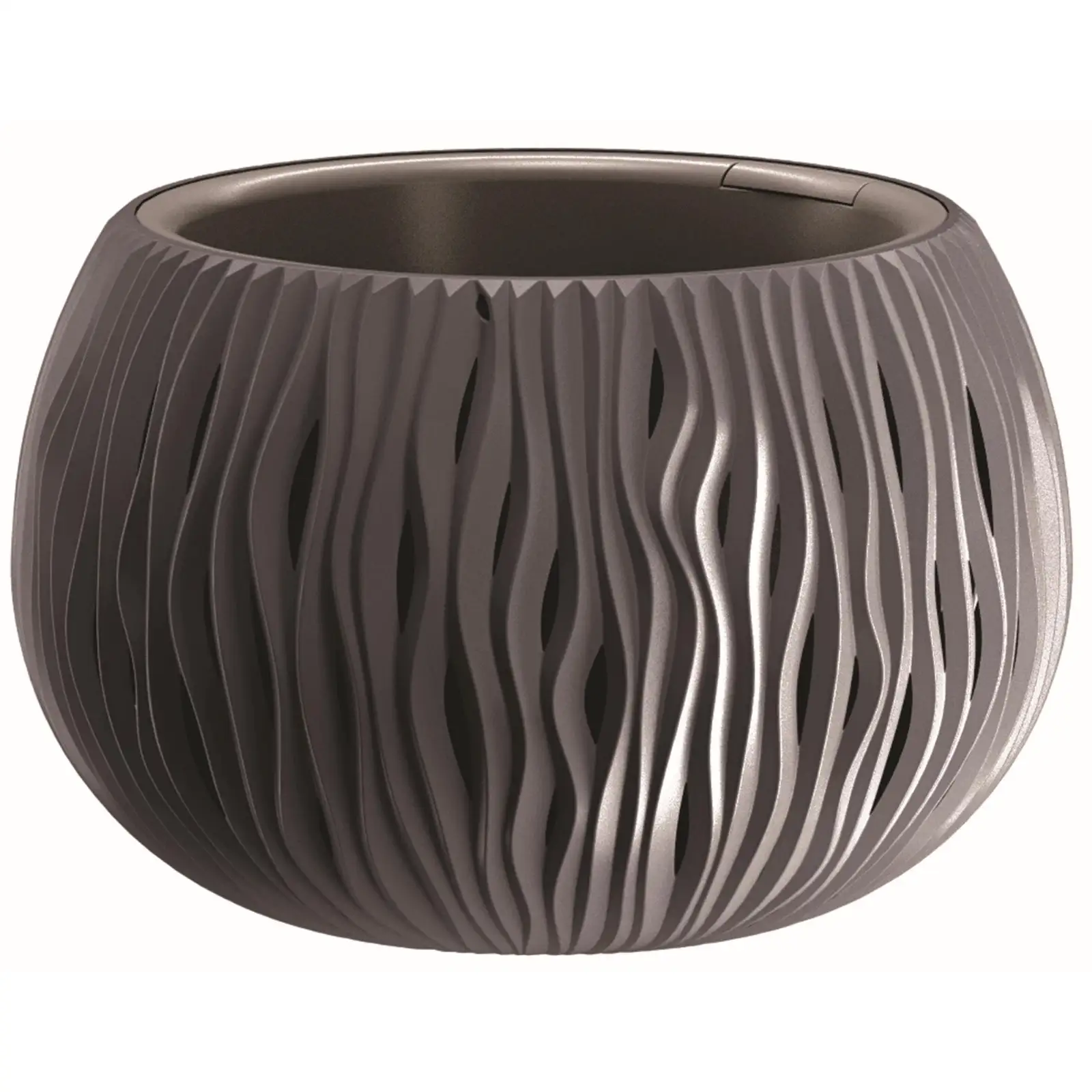 doniczka BOWL SANDY 29x19 - antracyt