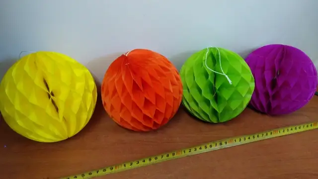 kula papierowa 15cm kolorowa  Tg34874