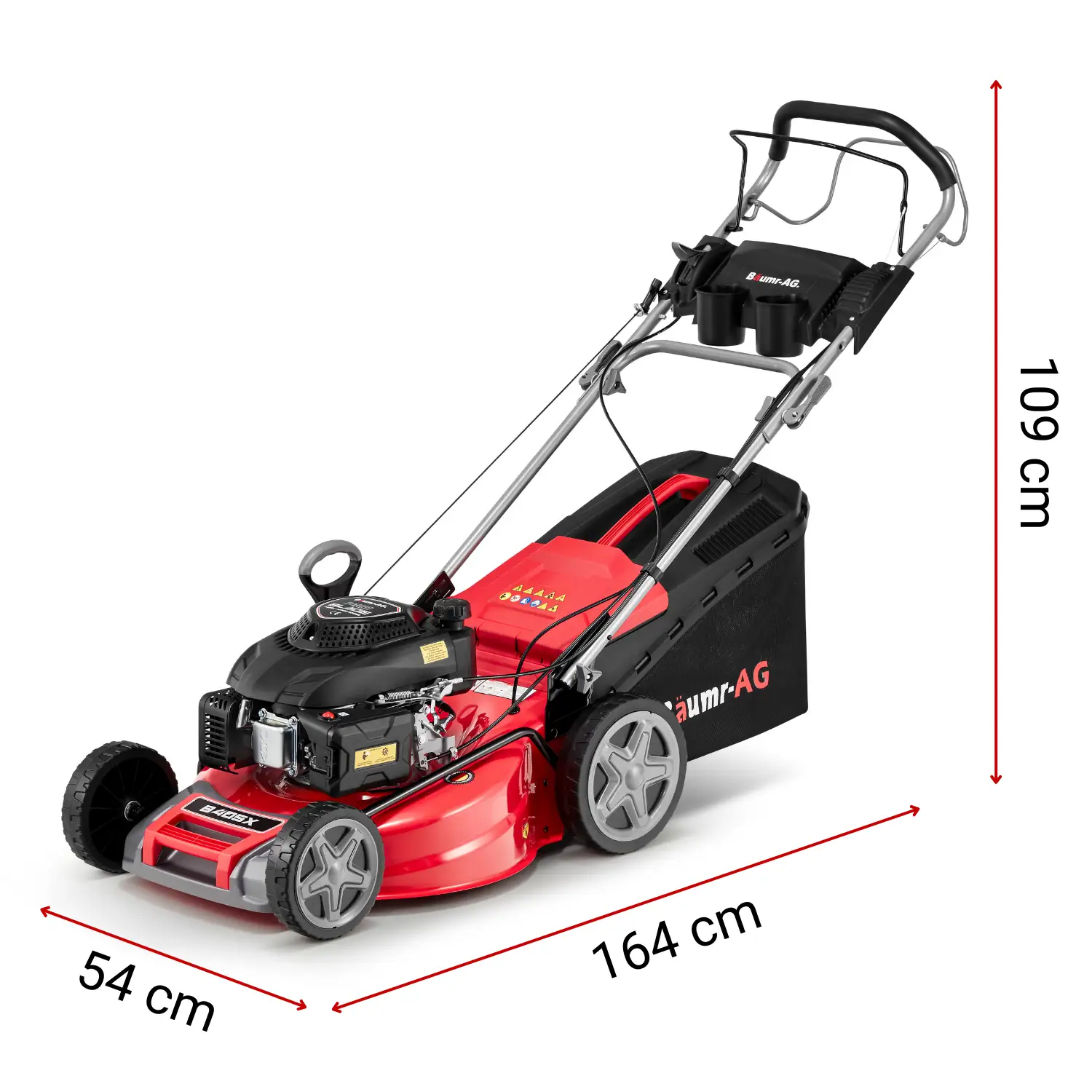 Kosiarka spalinowa jezdna do trawy z napędem BAUMR-AG 840SX 51cm DUCAR 5KM — 3