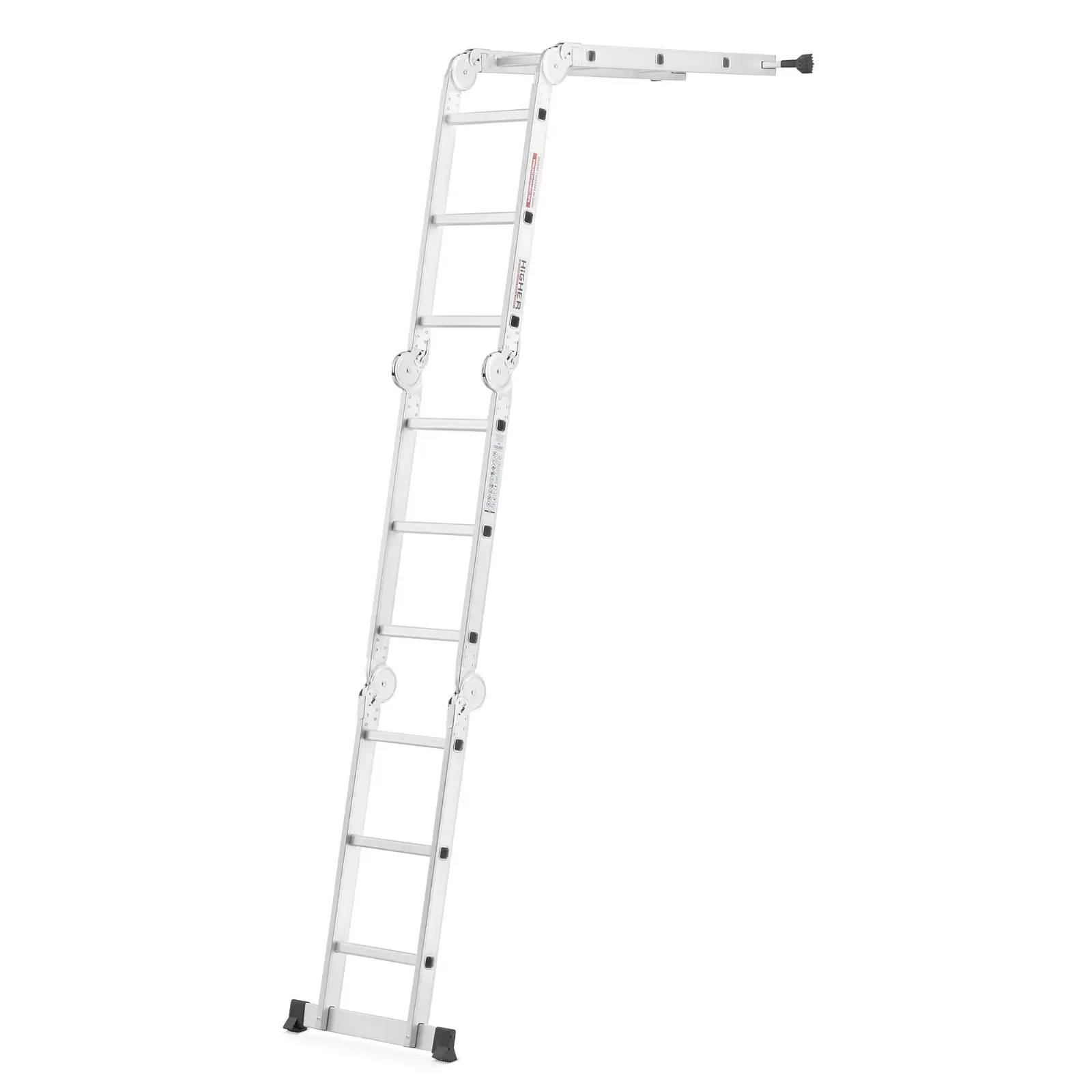 Drabina aluminiowa przegubowa składana wielofunkcyjna 4x3 HIGHER mocna — 8