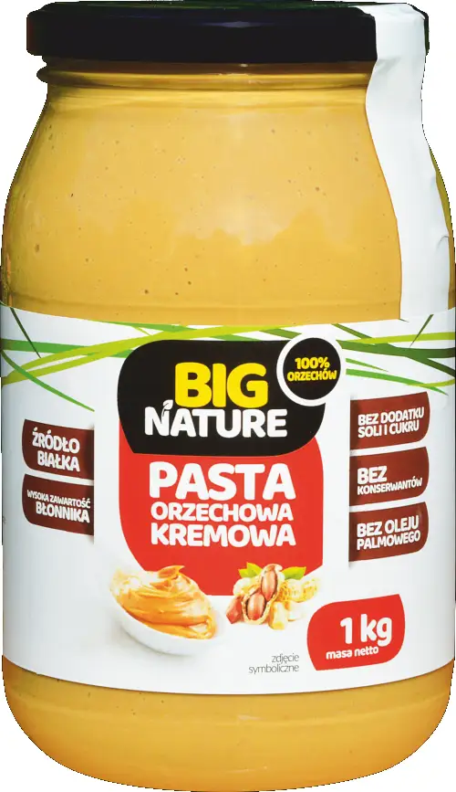 Pasta orzechowa kremowe 1kg - BIG NATURE — 2