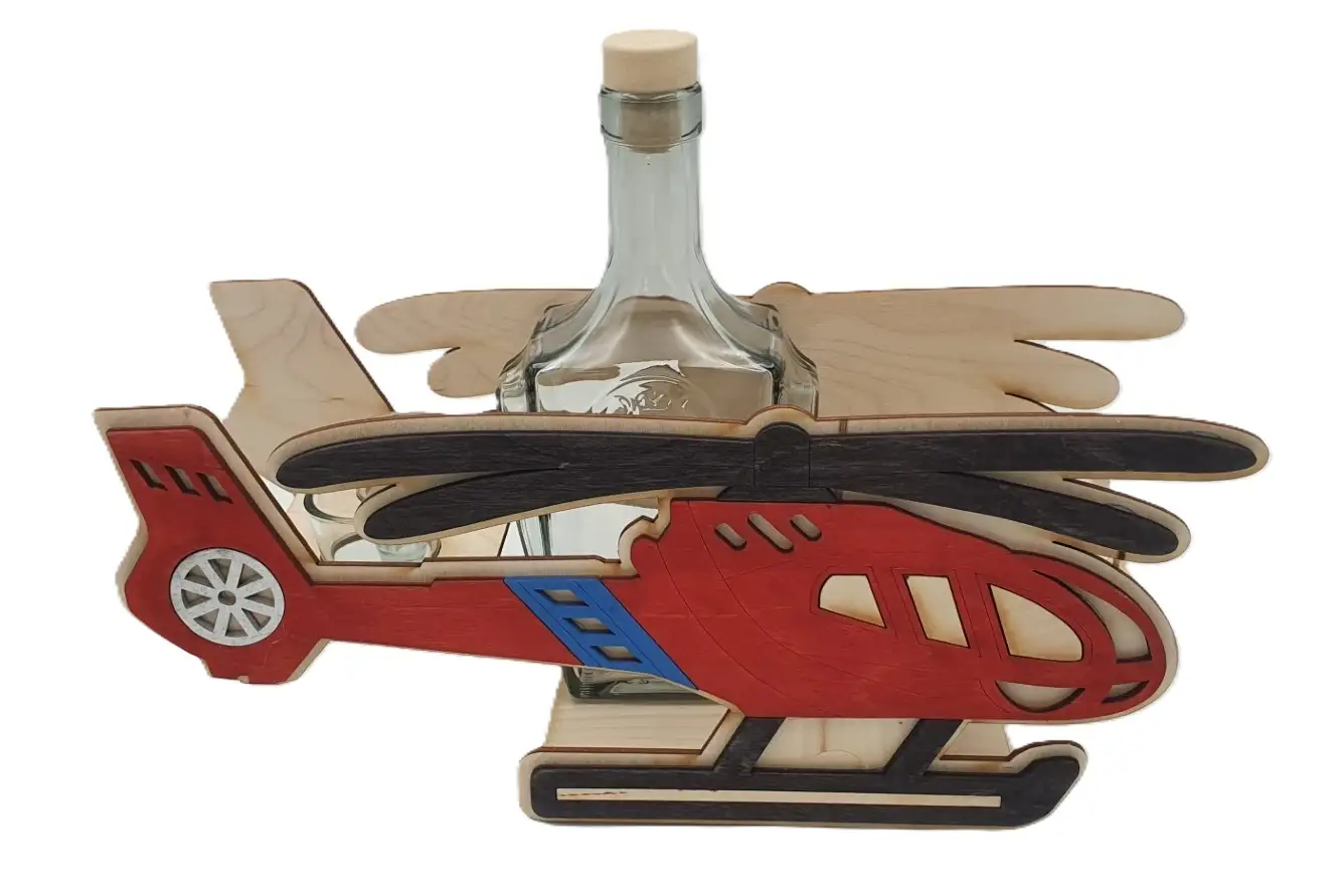 karafka HELIKOPTER + 6 kieliszków