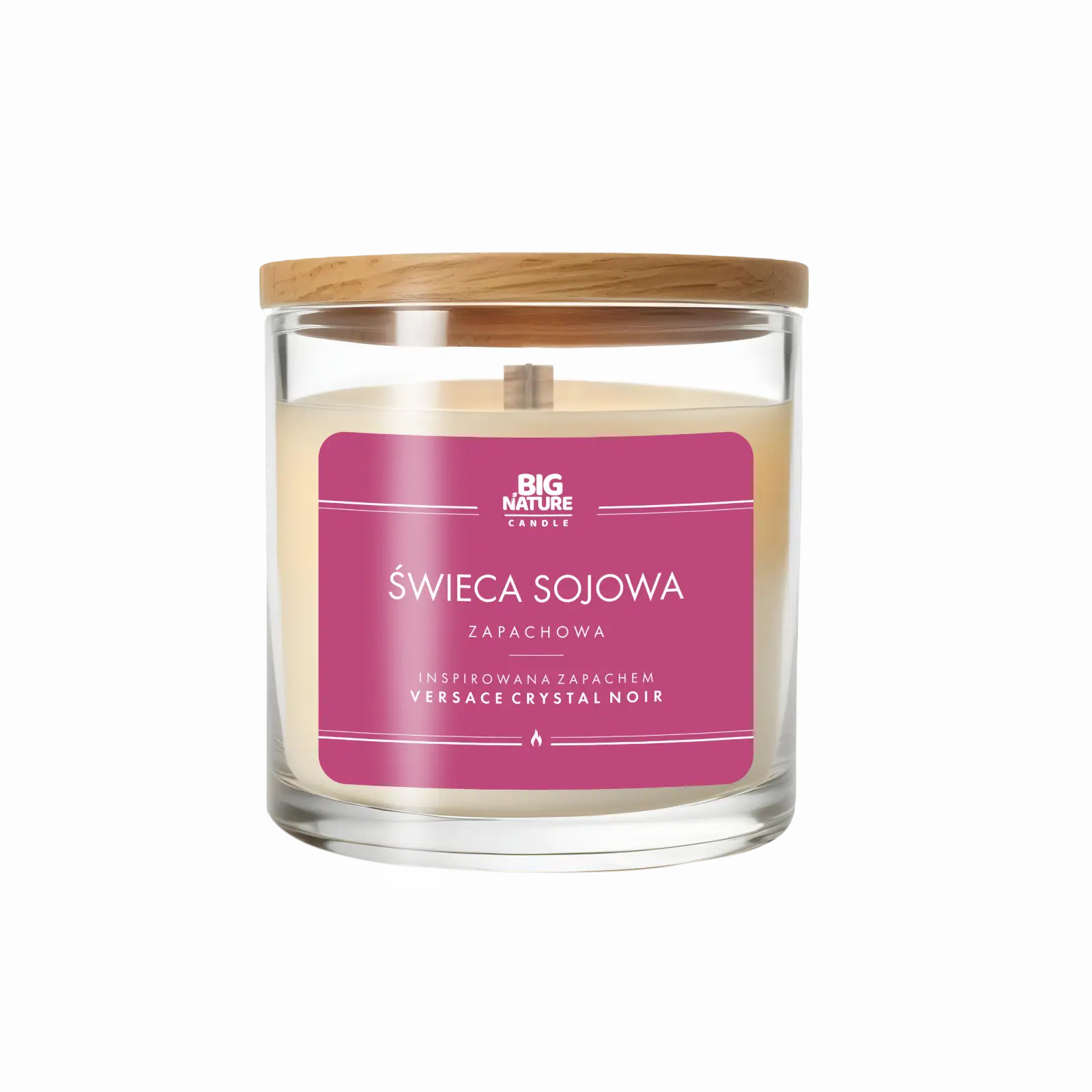 Świeca sojowa zap. insp. Versace Crystal Noir 155g — 2