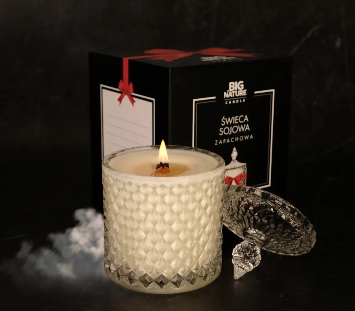 Świeca sojowa zap. insp. BLACK OPIUM 240g PREZENTOWA - BIG NATURE CANDLE — 2