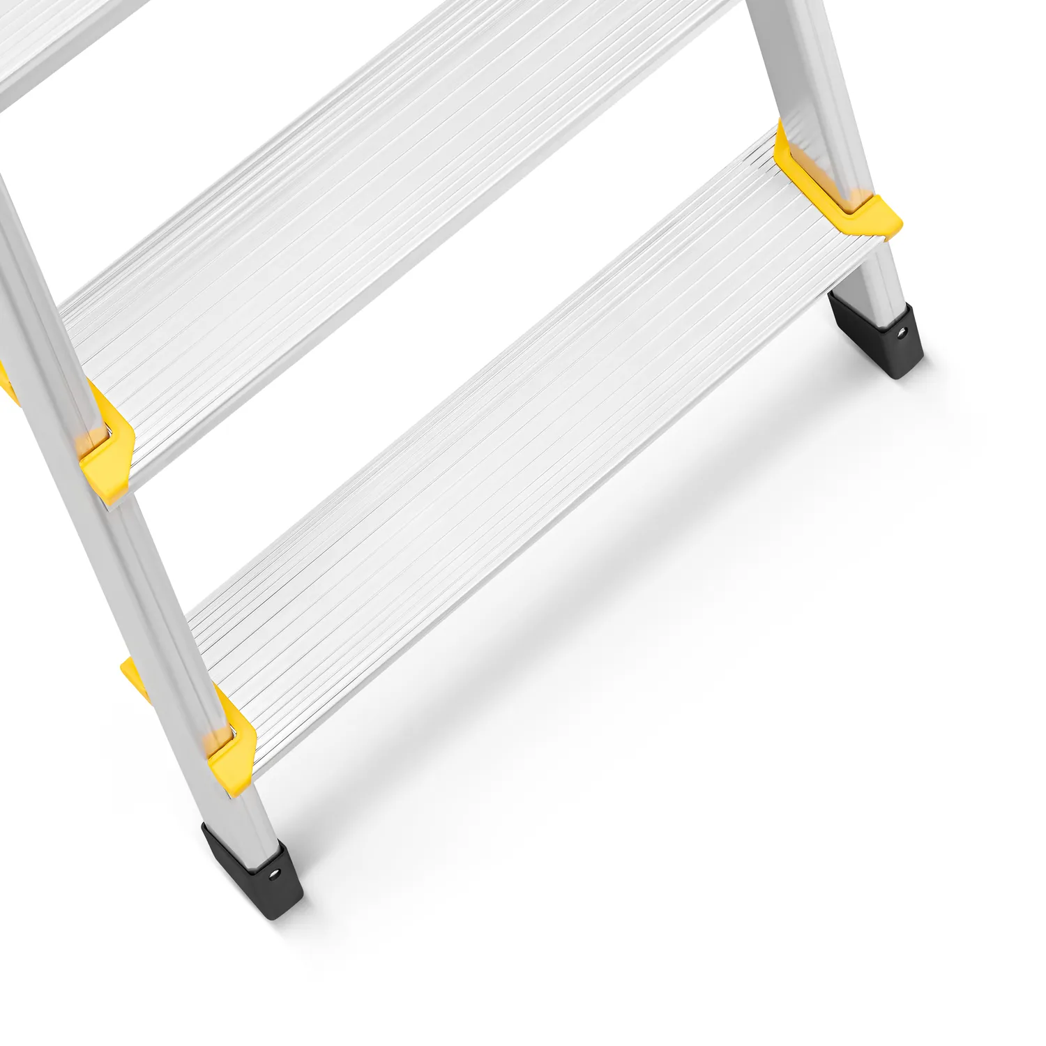 Drabina aluminiowa domowa dwustronna składana HIGHER 2x5 stopni taboret podnóżek schodek — 9