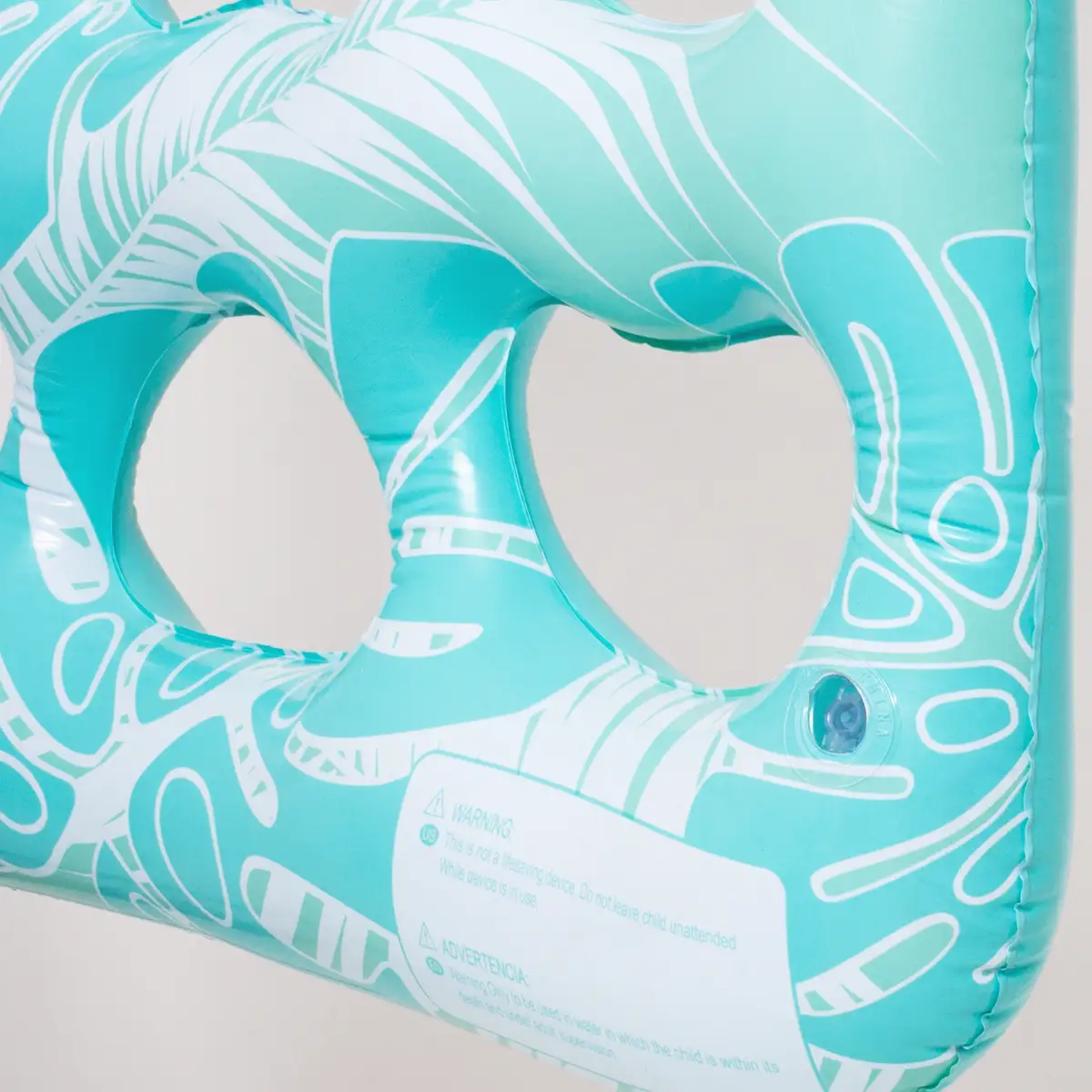 Duży materac dmuchany na wodę 180×90 cm z poduszką błękitny — 12