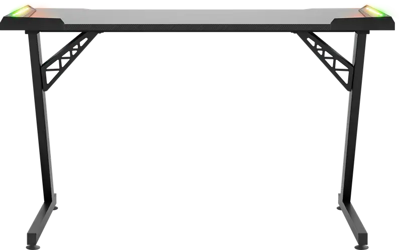BIURKO DEFENDER JUPITER RGB CZARNE GAMING — 15