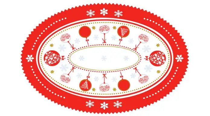 serwetki Boże Narodzenie bombki  śr. 33 x 48 cm - 10 szt.