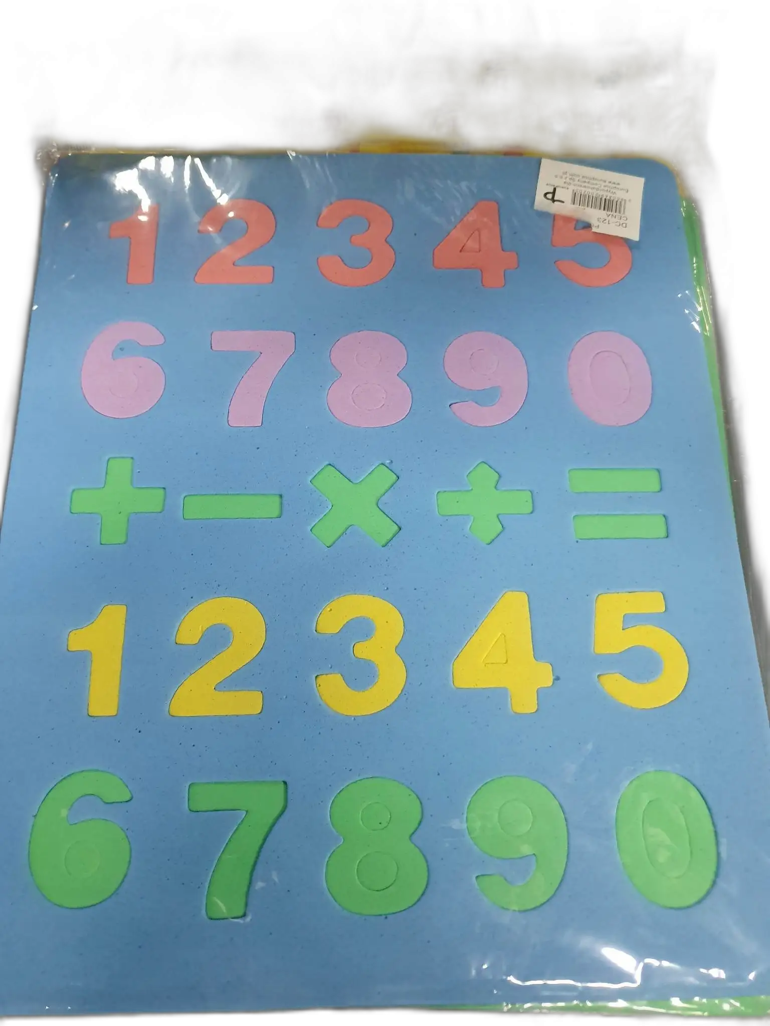 puzzle piankowe LITERKI / CYFERKI
