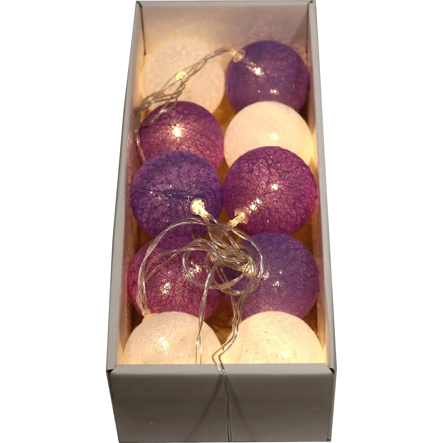 lampki na baterie 10szt. COTTON BALLS | 475385