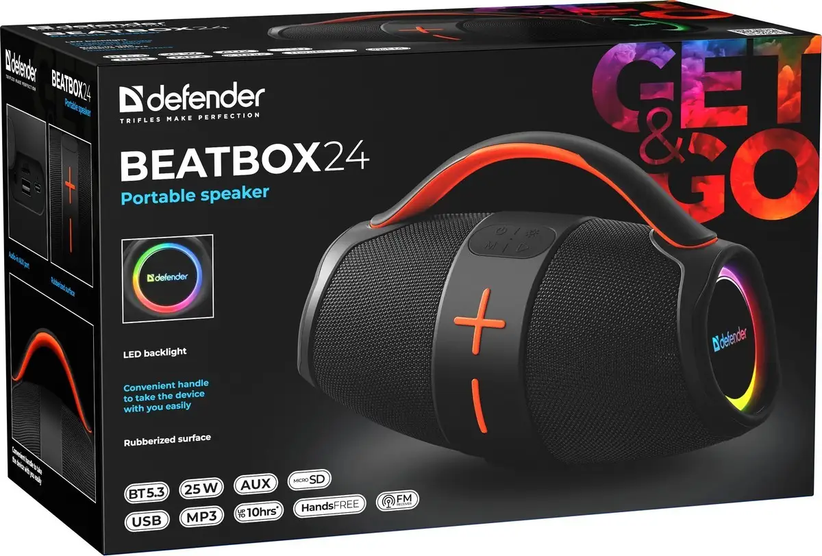 GŁOŚNIK DEFENDER BEATBOX 24 BLUETOOTH 25W — 9