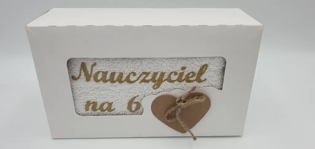 ręcznik 50 x 100 cm w kartoniku Nauczyciel na 6
