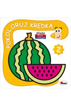 pokoloruj kredką-słówka polskie i angielskie