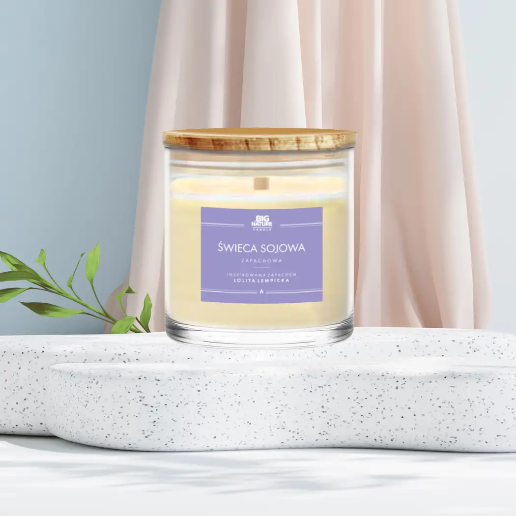 Świeca sojowa zap. insp. LOLITA LEMPICKA 215g - BIG NATURE CANDLE — 2
