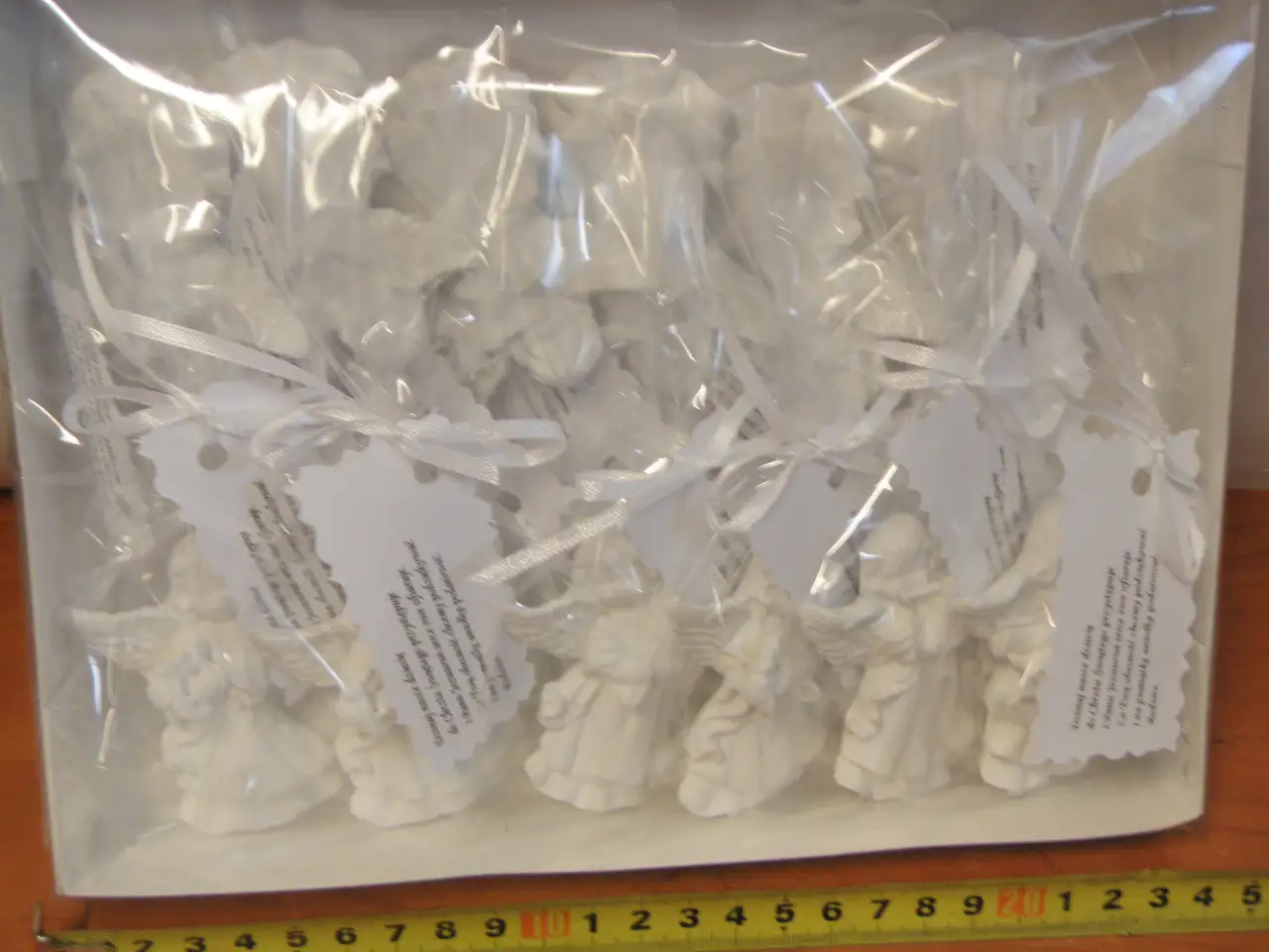 aniołek PODZIĘKOWANIA CHRZEST 12szt 6593