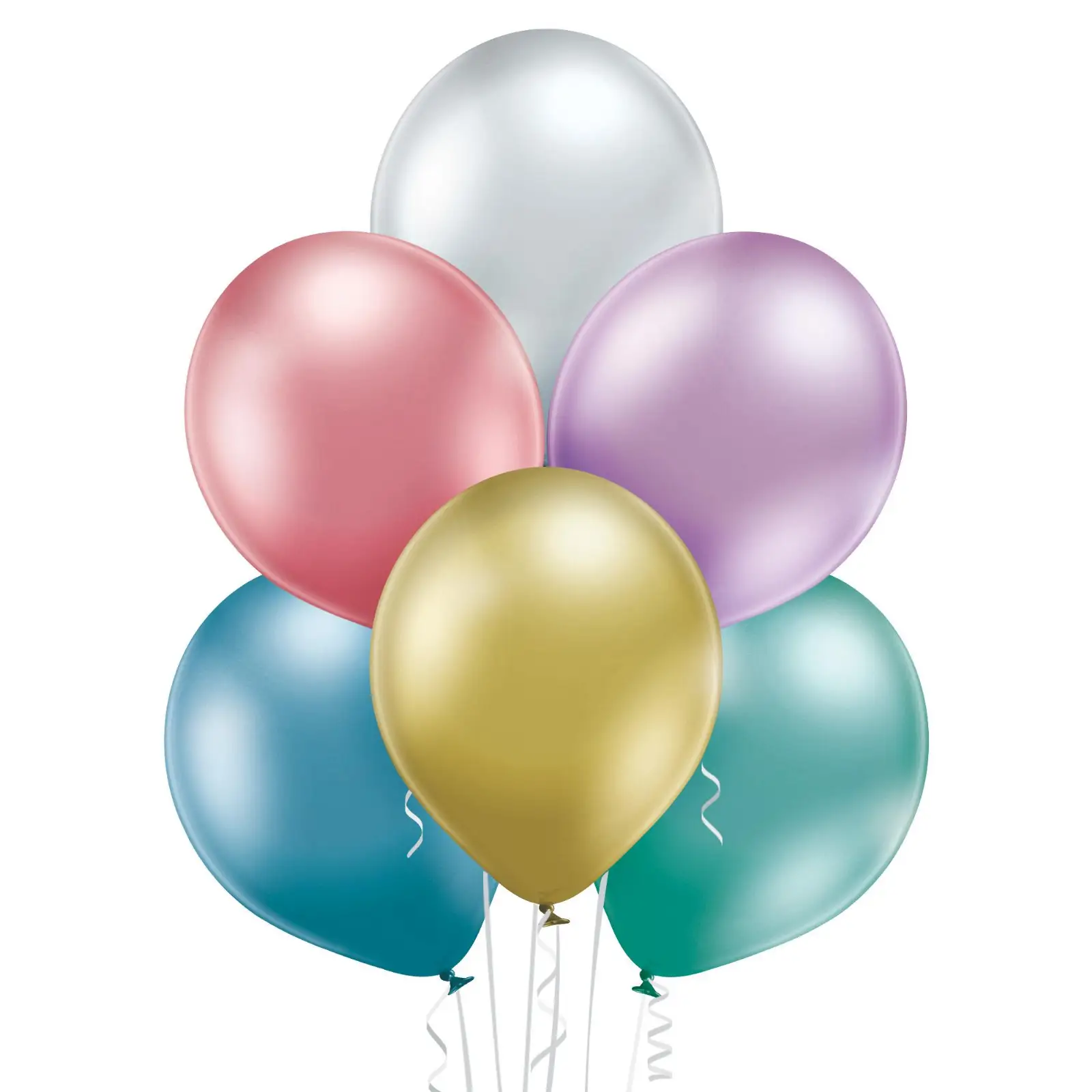 balony glossy 30cm 50szt. mix kolorów | BAL-16G-MIX