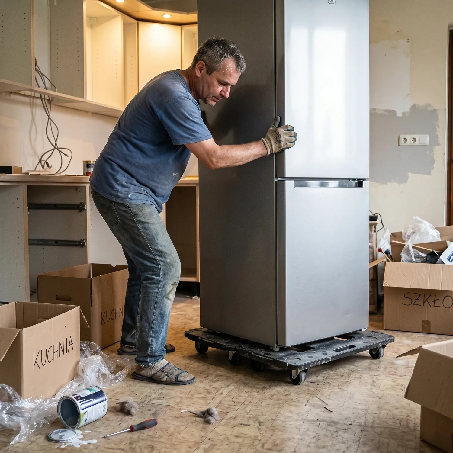 Platforma transportowa modułowa magazynowa mocna koła skrętne 150 kg — 8