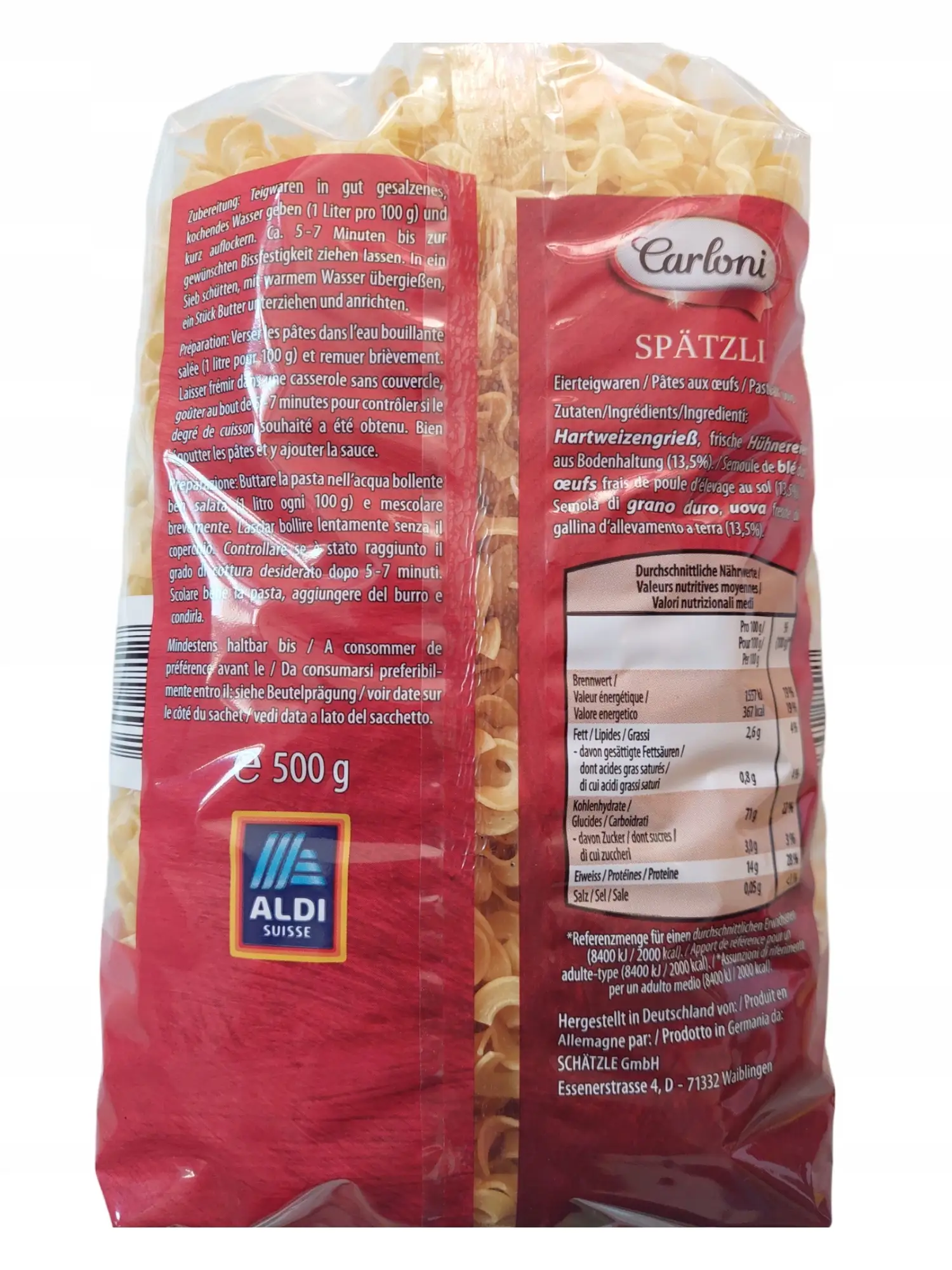 Makarony Carboni 500g Spatzli — 6