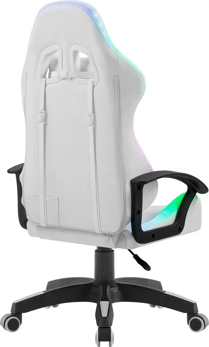 FOTEL DEFENDER FACTOR X BIAŁY RGB GAMING — 14
