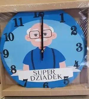 zegar ścienny  30cm  SUPER DZIADEK