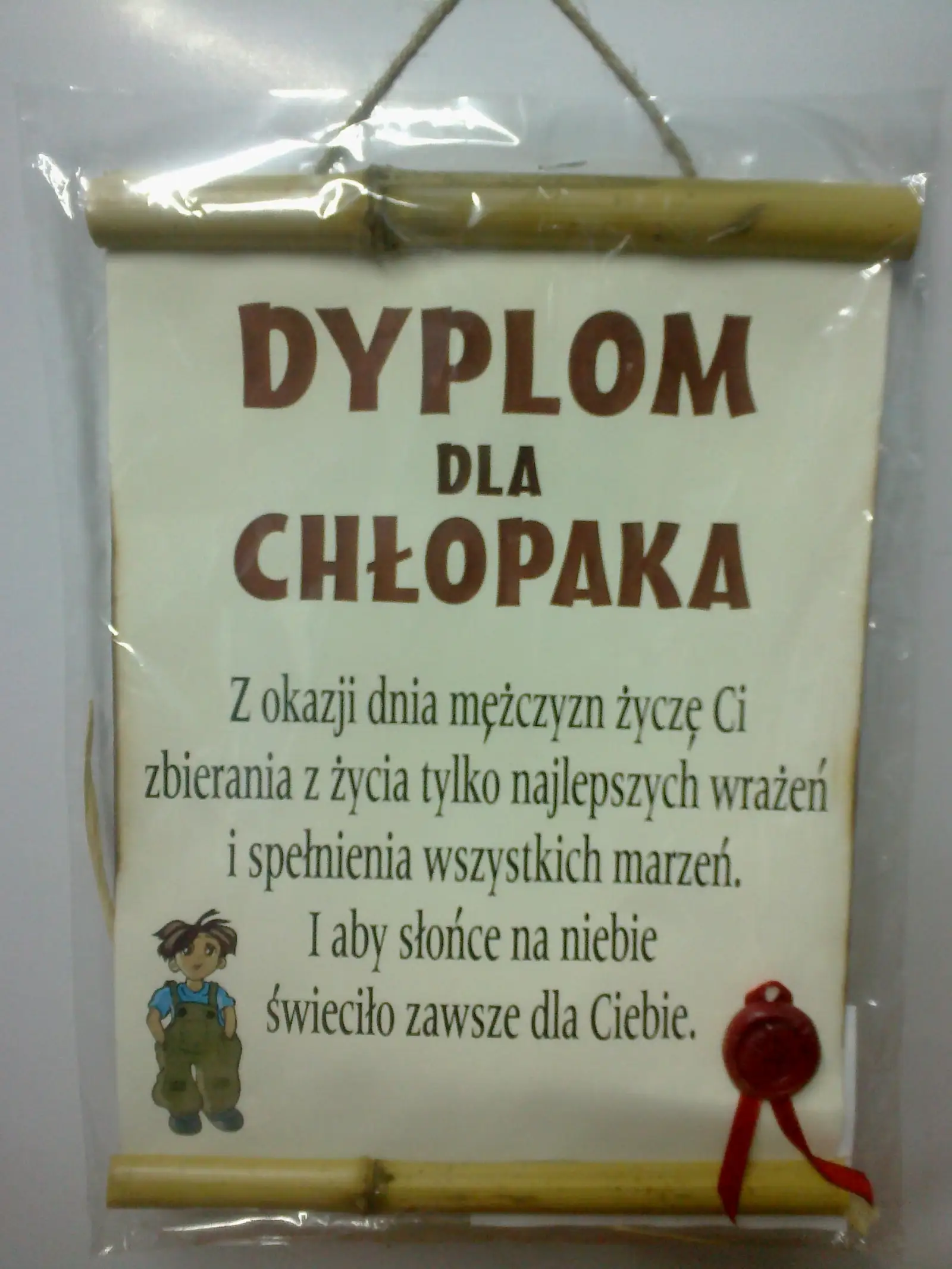 dyplom na Dzień Chłopaka — 2