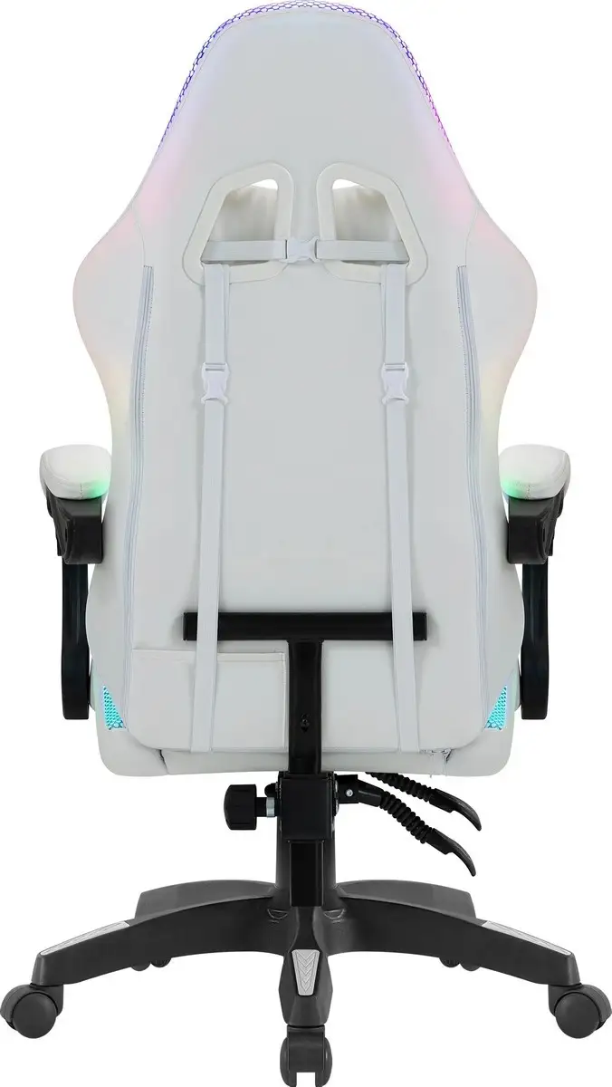 FOTEL DEFENDER CORE BIAŁY RGB GAMING — 19