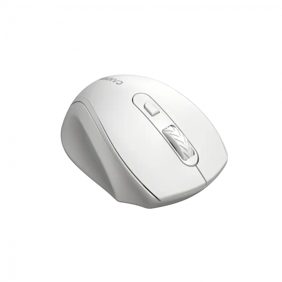 CANYON Mysz bezprzewodowa 6 przyc. 2.4GHz 1600 DPI biała — 2
