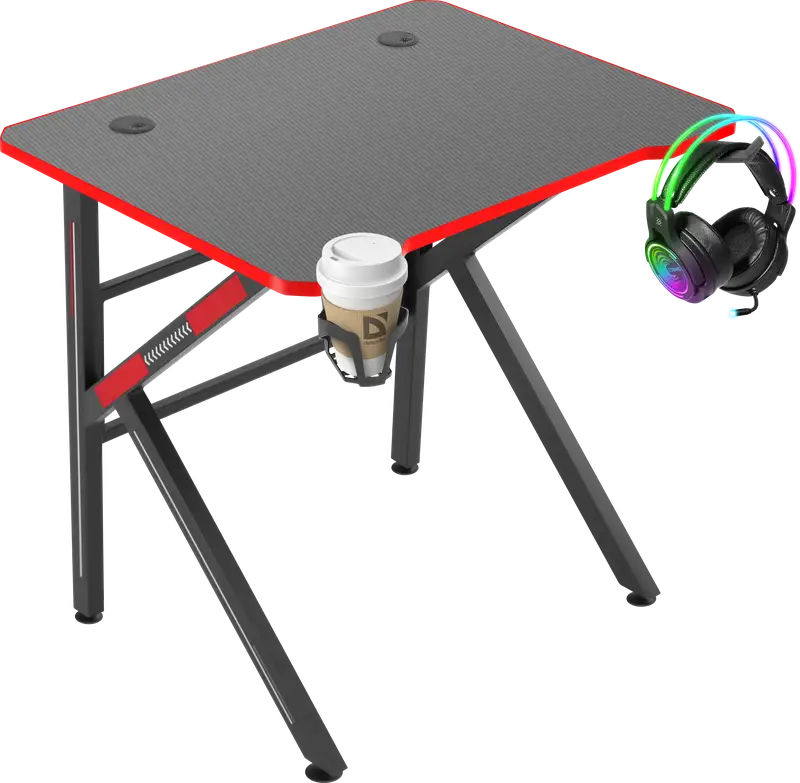 BIURKO DEFENDER ASSASSIN CZARNE GAMING — 11