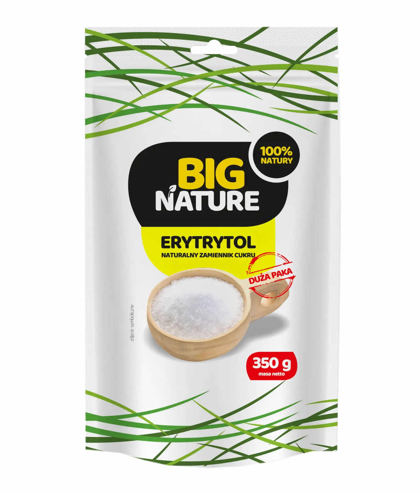 Erytrytol 350g Duża Paka - BIG NATURE — 2