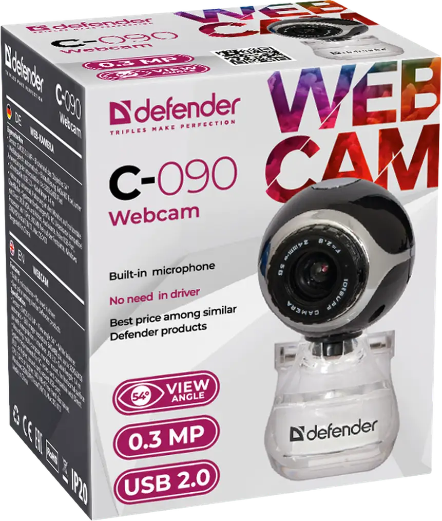KAMERA DEFENDER C-090 0.3 MP — 5