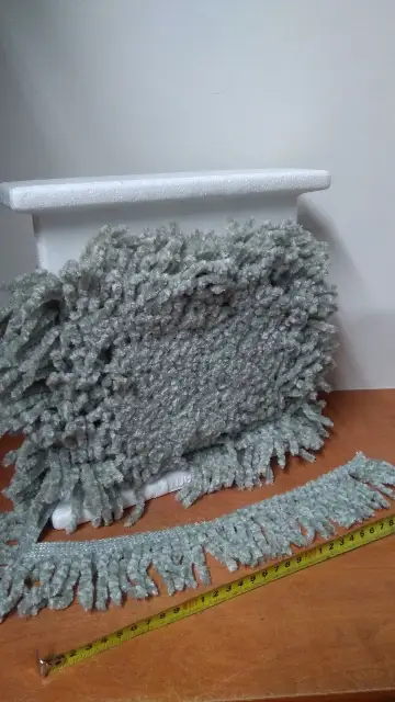 taśma frędzle SZARA 10mb szenilowa CAROL-60 — 2