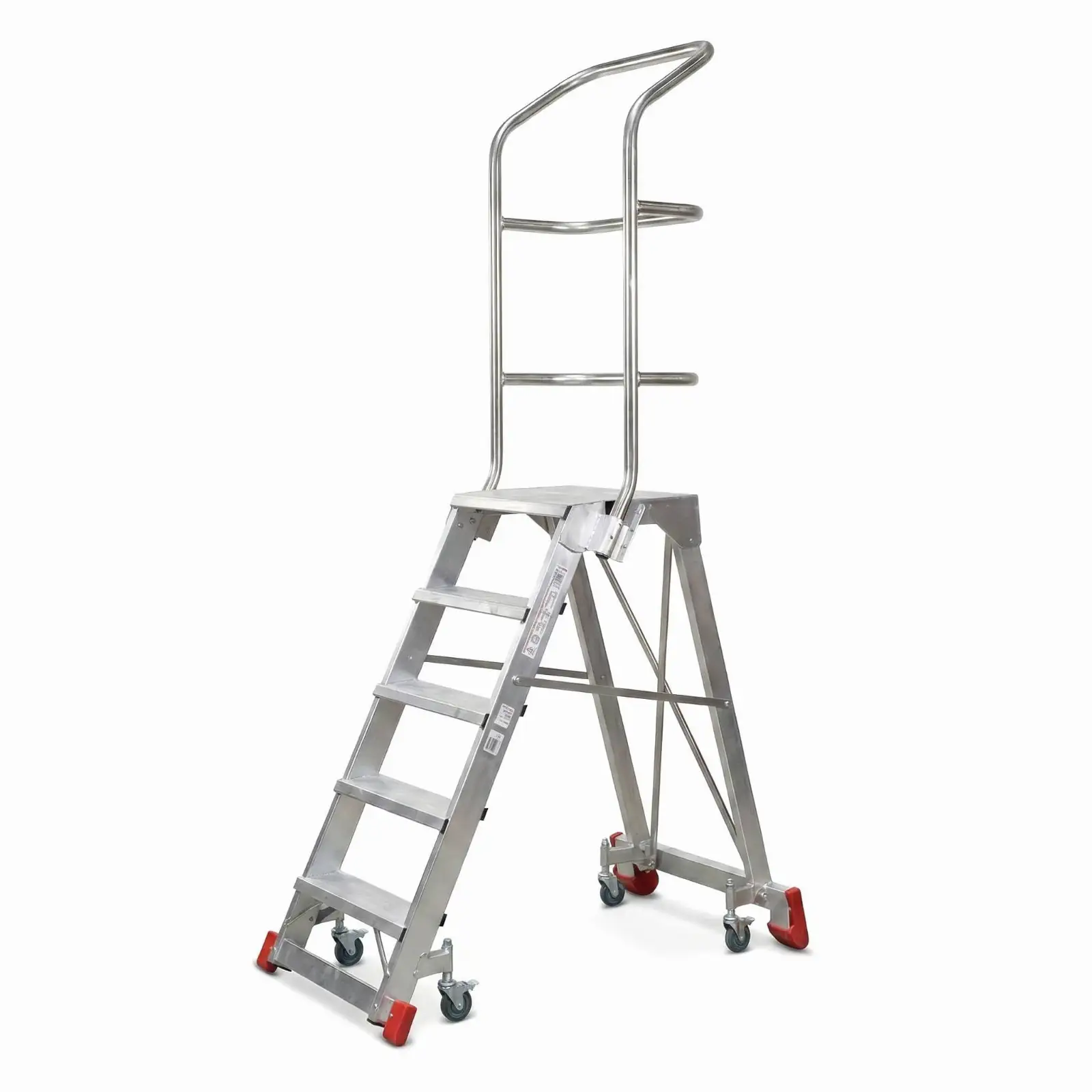 Drabina magazynowa FARAONE 5-stopniowa CM 5LPR- 3,23 m