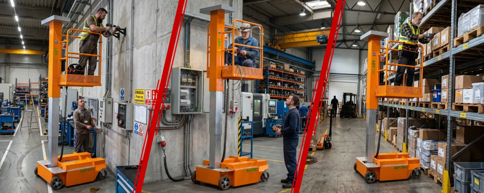 Podnośnik osobowy elektryczny AXOLIFT ELIFT 3.0 zwyżka elektryczna podest roboczy ruchomy 4,95 m — 12