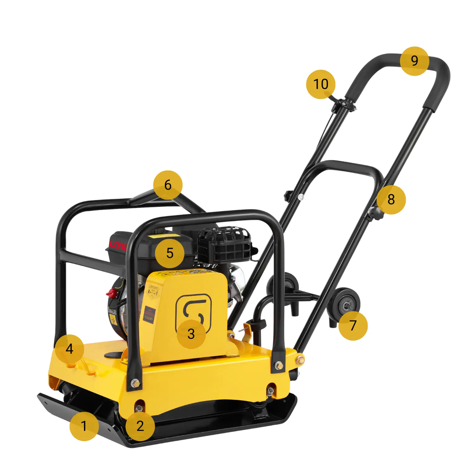 Zagęszczarka płytowa gruntu SCHWARTZMANN ubijak ZG90H 90 KG 20 kN model 2026 — 2