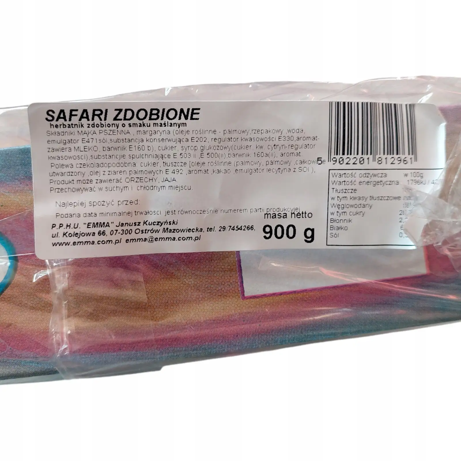 Ciastka kruche maślane 900g Safari Zdobione — 2
