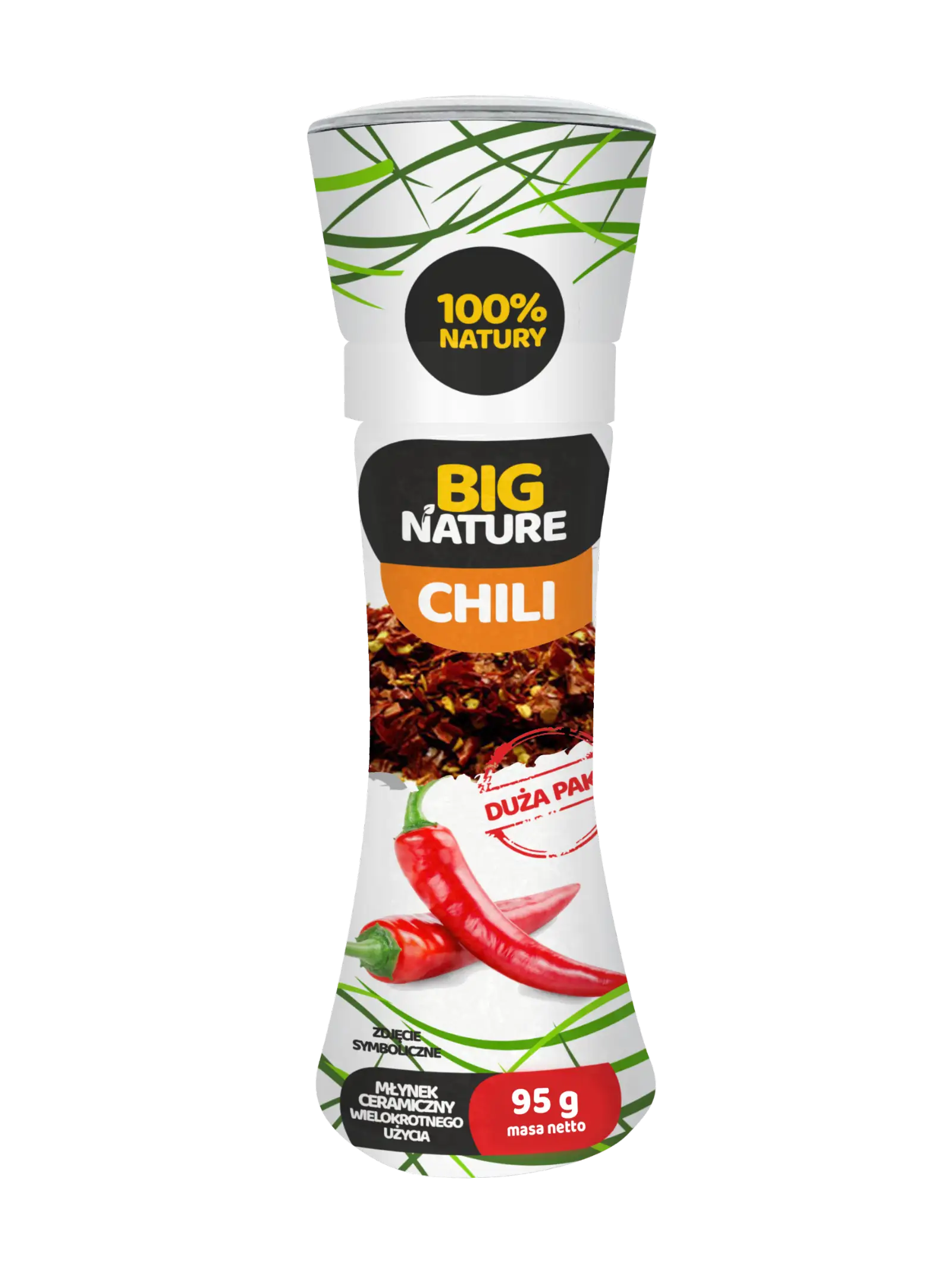 Przyprawa Chili Młynek 95g Duża Paka - BIG NATURE — 2