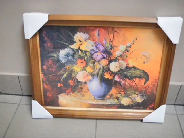 obraz w drewnianej ramie 30x40 KWIATY 7769 — 2