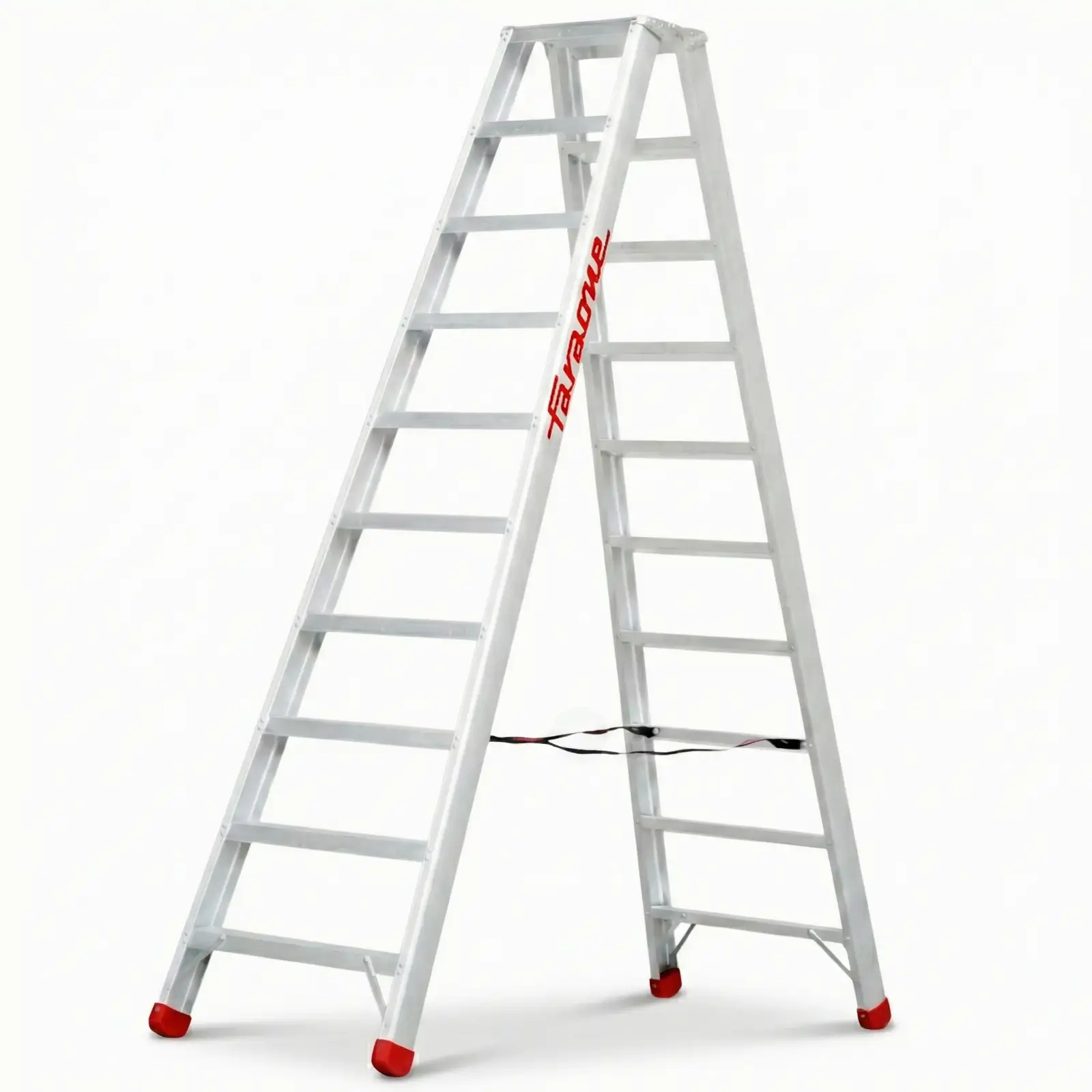 Drabina aluminiowa dwustronna składana profesjonalna 10 stopniowa FARAONE S2230ND - 3,40 m — 6