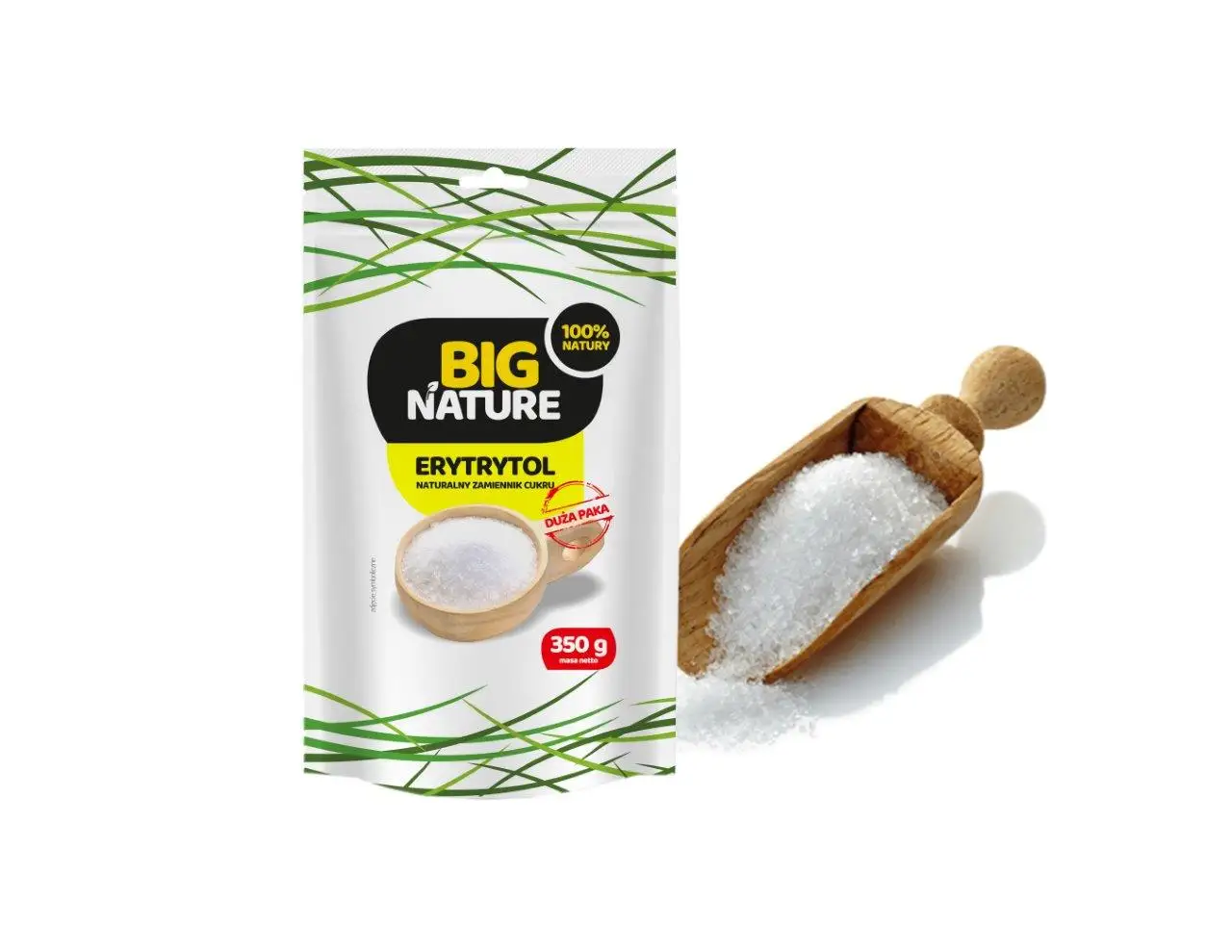 Erytrytol 350g Duża Paka - BIG NATURE