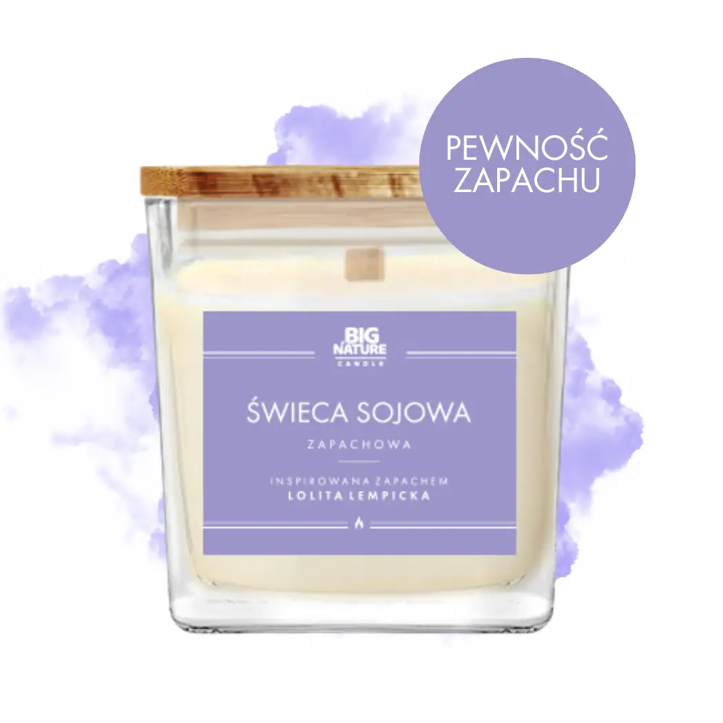Świeca sojowa zap. insp. LOLITA LEMPICKA 450g - BIG NATURE CANDLE